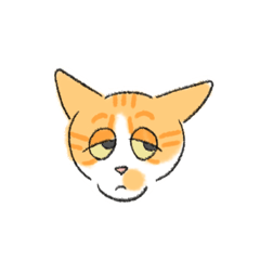 [LINEスタンプ] 顔だけ猫ファイブとプラス1