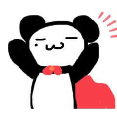 [LINEスタンプ] ぱんだのざれごと 10(とお〜！)