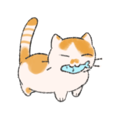 [LINEスタンプ] きなこという猫。