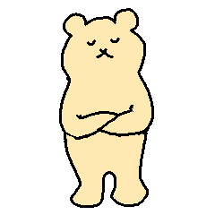 [LINEスタンプ] 思慮深いクマさんの日常3