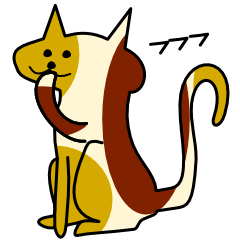 [LINEスタンプ] それゆけ！三毛猫くん。