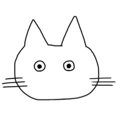 [LINEスタンプ] 猫の顔 ！