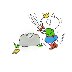 [LINEスタンプ] ニャン王子の日常