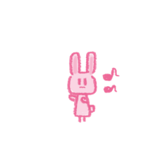 [LINEスタンプ] ぴんくのいきもの1️⃣