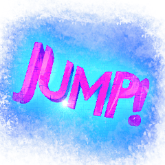 [LINEスタンプ] JUMP 3D 英語 テキストメッセージ