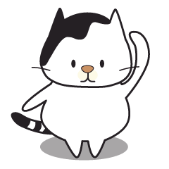 [LINEスタンプ] うちのねこきなこさん