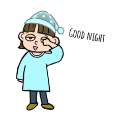 [LINEスタンプ] 眠い子ちゃん