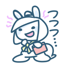 [LINEスタンプ] キラっと輝く？Kirabbit 月の兎ヒスイ