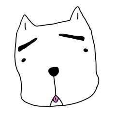 [LINEスタンプ] 父に似た犬