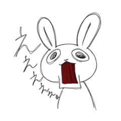 [LINEスタンプ] こやつウサギ