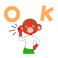 [LINEスタンプ] 赤い人です。