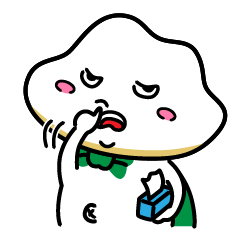 [LINEスタンプ] ぎょうざくんの1日（その2）