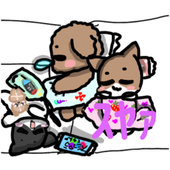 [LINEスタンプ] まゆんスタンプゆるふわ犬猫 40個