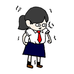 [LINEスタンプ] 高校生活が1番楽しいだって❓