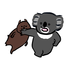 [LINEスタンプ] コアラとクオッカワラビー