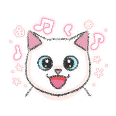 [LINEスタンプ] 白猫しーちゃん