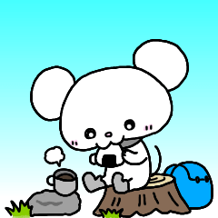 [LINEスタンプ] かわいいねずみ♪素敵な山の日々。デカ文字