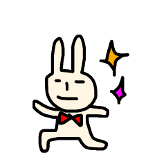 [LINEスタンプ] 蝶ネクタイうさぎ3