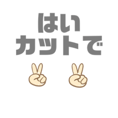 [LINEスタンプ] はい、カットでーす