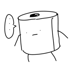 [LINEスタンプ] トイレットくん