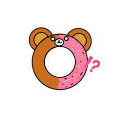 [LINEスタンプ] 熊さんドーナツ