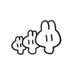 [LINEスタンプ] うさぎもどき？