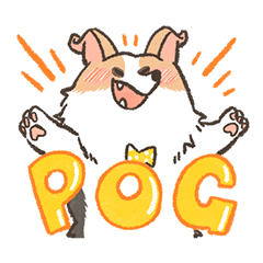 [LINEスタンプ] かわいいコーギーPOKIが登場！