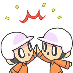 [LINEスタンプ] とあるオレンジ服の旗振りくん2