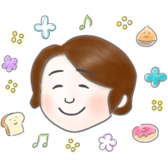 [LINEスタンプ] くりちゃん（ニコニコ）