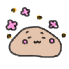 [LINEスタンプ] まるくて茶色いやつ