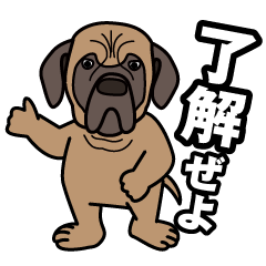 [LINEスタンプ] 土佐犬ゴロウの日常言葉