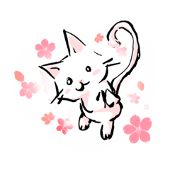 [LINEスタンプ] ゆるっとふでねこ