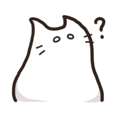 [LINEスタンプ] あの白いニャンコ