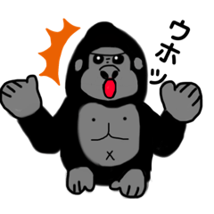 [LINEスタンプ] ゴリラさん♡挨拶・気持ち