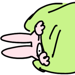 [LINEスタンプ] ねむたいうさちゃん