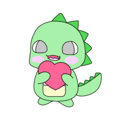 [LINEスタンプ] アロエ色の怪獣アロエくん