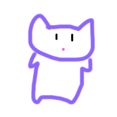 [LINEスタンプ] 猫パープル