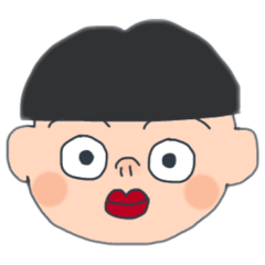 [LINEスタンプ] おかっぱブルマくん