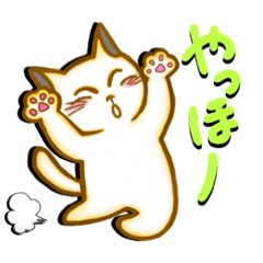 [LINEスタンプ] こんにちわ、ニャンタマ君2