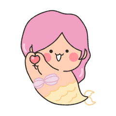 [LINEスタンプ] 愛らしい人魚カップル(お姫様 ver.)