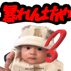 [LINEスタンプ] 暴れん坊や003