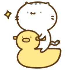 [LINEスタンプ] にゃんこ＆にゃんたの日常③