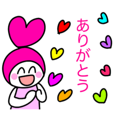 [LINEスタンプ] ラブミちゃん毎日使える可愛いスタンプ②