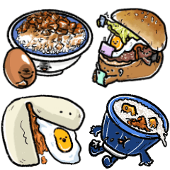 [LINEスタンプ] 台湾のクラシックな朝食-伝統的な朝食1