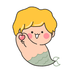 [LINEスタンプ] 愛しい人魚カップル(王子 ver.)