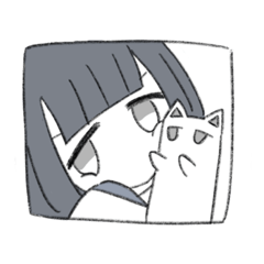 [LINEスタンプ] セーラー服ちゃんと愉快な生き物たち