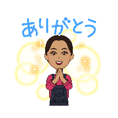 [LINEスタンプ] 実はポニーテールです！！