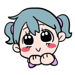 [LINEスタンプ] うさぎおめめの女の子