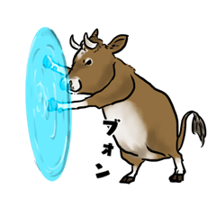 [LINEスタンプ] おかしな牛ら2