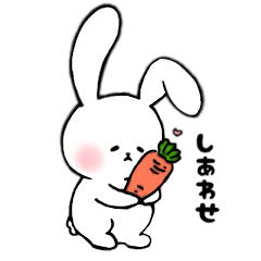 [LINEスタンプ] 【毎日使える】うさぎとにんじん